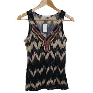 Maurices Women's Size Small Tank Top Blouse Knit Beaded